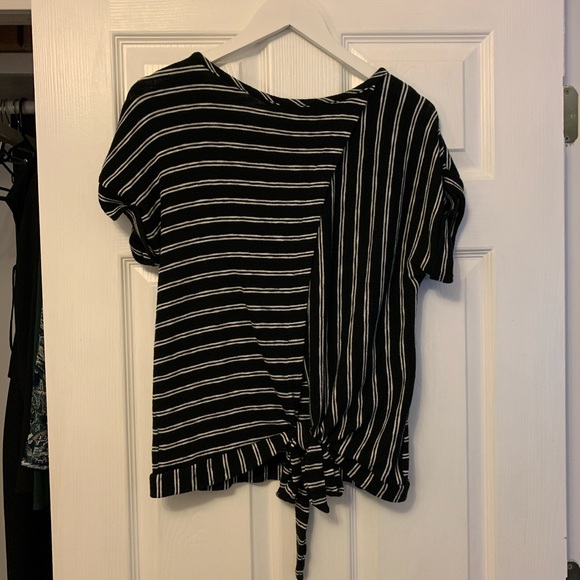 a new day striped tie back shirt T008 - Picture 5 of 7